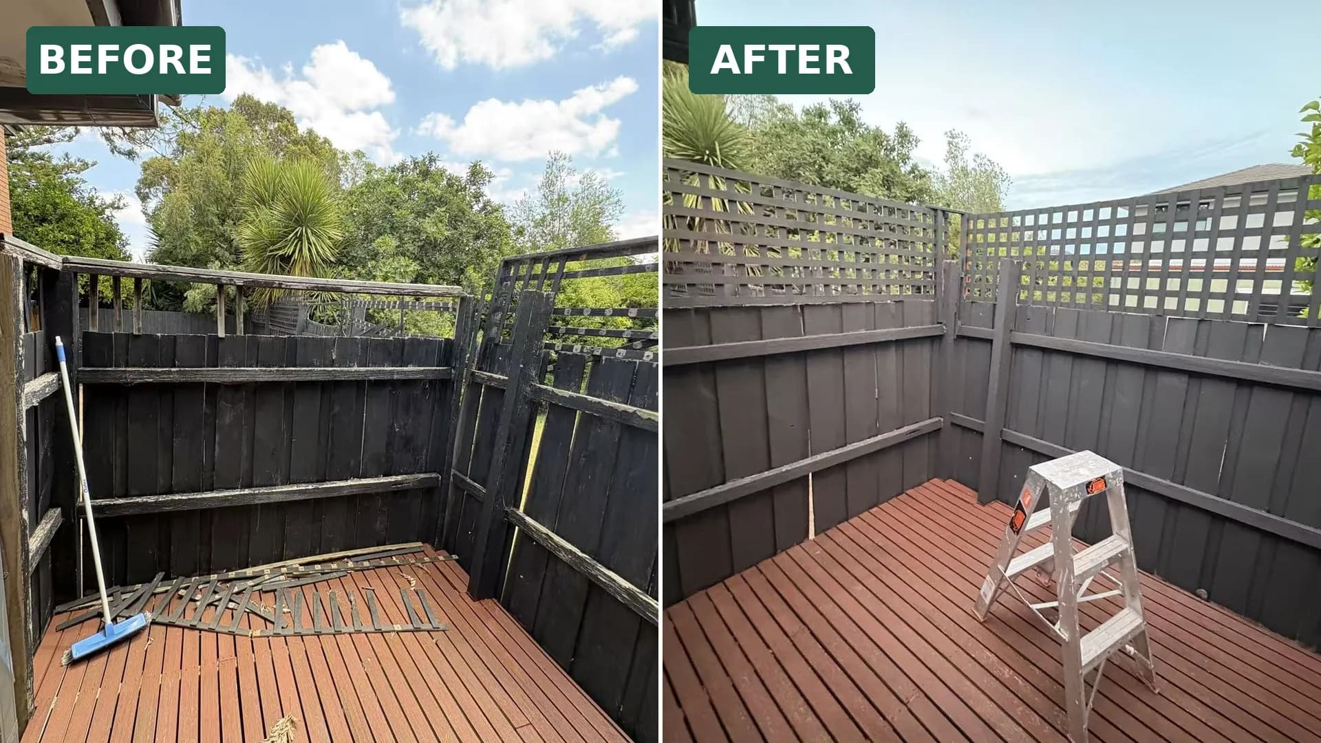 Deck Privacy Screen Repair