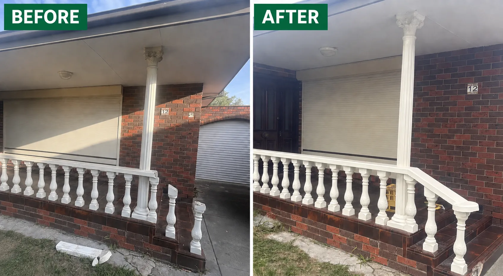 Front Porch Balustrade & Handrail Repair